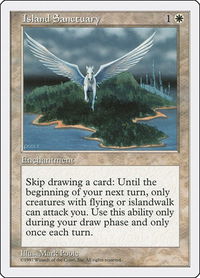 Island Sanctuary - Fifth Edition (5ED) #39 - Rare Magic: The Gathering Trading Card