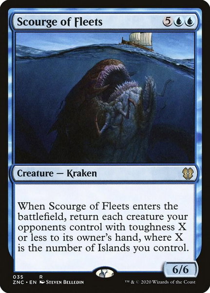 Scourge of Fleets trading card from Commander: Zendikar Rising Scourge of Fleets - Commander: Zendikar Rising Magic: The Gathering trading card