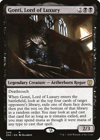 Gonti, Lord of Luxury - Commander: Zendikar Rising (ZNC) #44 - Rare Magic: The Gathering Trading Card