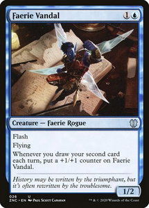 Faerie Vandal - Commander: Zendikar Rising (ZNC) #26 - Uncommon Magic: The Gathering Trading Card