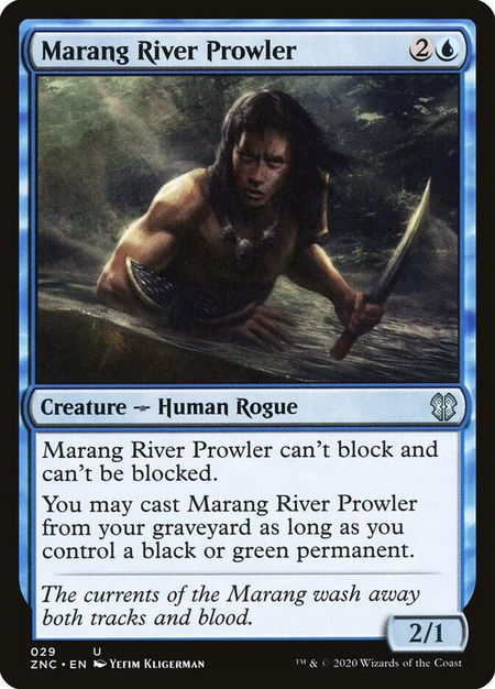 Marang River Prowler - Commander: Zendikar Rising Magic: The Gathering trading card
