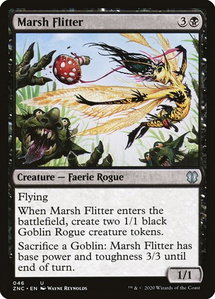 Marsh Flitter - Commander: Zendikar Rising (ZNC) #46 - Uncommon Magic: The Gathering Trading Card