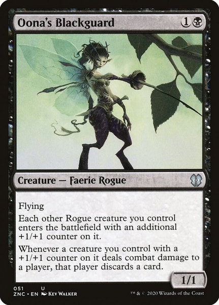 Oona's Blackguard - Commander: Zendikar Rising Magic: The Gathering trading card
