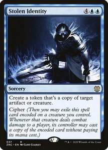 Stolen Identity - Commander: Zendikar Rising (ZNC) #37 - Rare Magic: The Gathering Trading Card