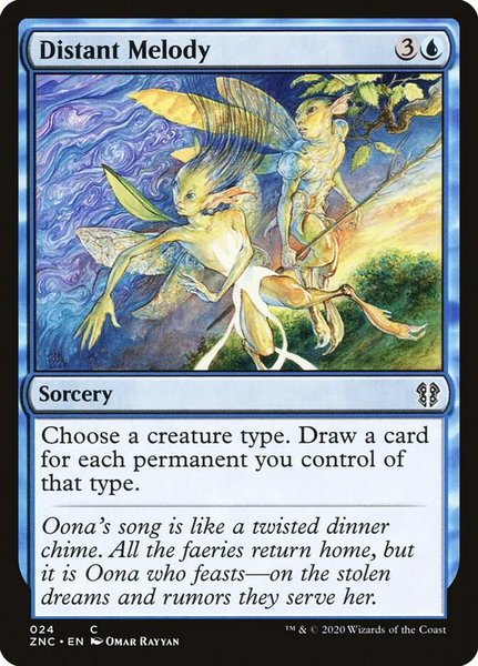Distant Melody - Commander: Zendikar Rising Magic: The Gathering trading card
