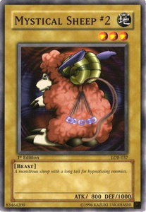 Mystical Sheep #2 - The Legend of Blue Eyes White Dragon (LOB) #LOB-037 - Common / Short Print YuGiOh Trading Card