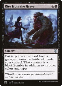 Rise from the Grave - Commander: Zendikar Rising (ZNC) #53 - Uncommon Magic: The Gathering Trading Card