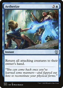 Aetherize - Commander: Zendikar Rising (ZNC) #23 - Uncommon Magic: The Gathering Trading Card