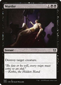 Murder - Commander: Zendikar Rising (ZNC) #47 - Common Magic: The Gathering Trading Card