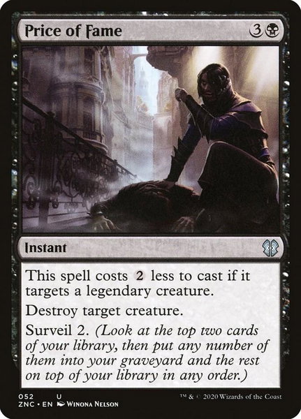 Price of Fame - Commander: Zendikar Rising Magic: The Gathering trading card