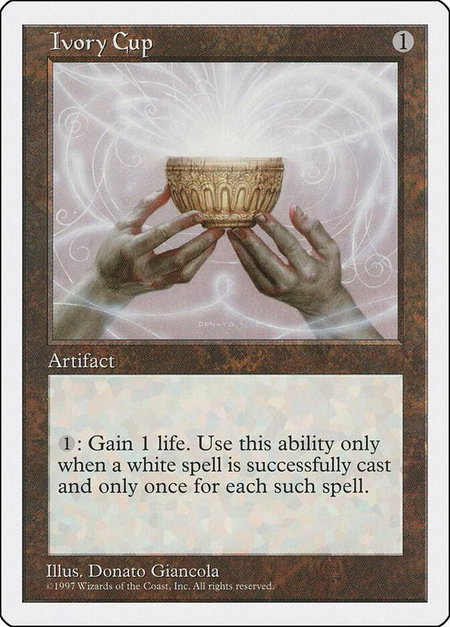 Ivory Cup - Fifth Edition Magic: The Gathering trading card