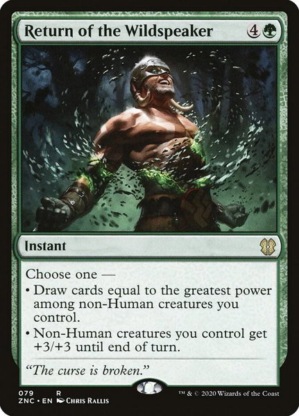 Return of the Wildspeaker trading card from Commander: Zendikar Rising Return of the Wildspeaker - Commander: Zendikar Rising Magic: The Gathering trading card