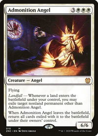 Admonition Angel - Commander: Zendikar Rising (ZNC) #10 - Mythic Magic: The Gathering Trading Card