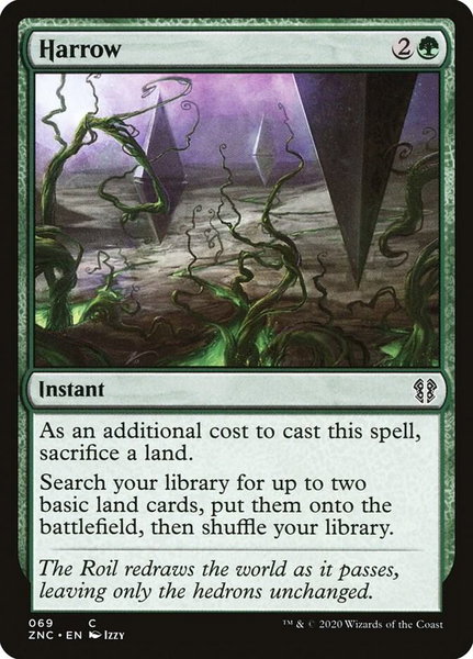 Harrow trading card from Commander: Zendikar Rising Harrow - Commander: Zendikar Rising Magic: The Gathering trading card