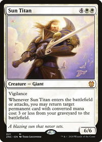 Sun Titan - Commander: Zendikar Rising (ZNC) #21 - Mythic Magic: The Gathering Trading Card