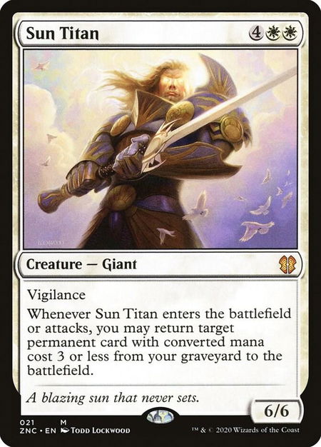 Sun Titan - Commander: Zendikar Rising Magic: The Gathering trading card
