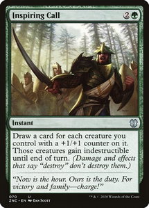 Inspiring Call - Commander: Zendikar Rising (ZNC) #70 - Uncommon Magic: The Gathering Trading Card