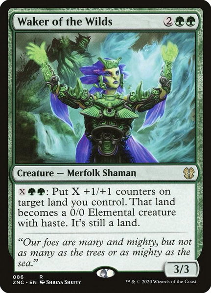 Waker of the Wilds trading card from Commander: Zendikar Rising Waker of the Wilds - Commander: Zendikar Rising Magic: The Gathering trading card
