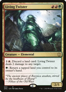 Living Twister - Commander: Zendikar Rising (ZNC) #93 - Rare Magic: The Gathering Trading Card