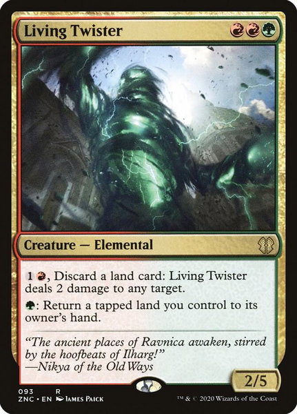Living Twister trading card from Commander: Zendikar Rising Living Twister - Commander: Zendikar Rising Magic: The Gathering trading card