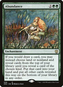 Abundance - Commander: Zendikar Rising (ZNC) #58 - Rare Magic: The Gathering Trading Card