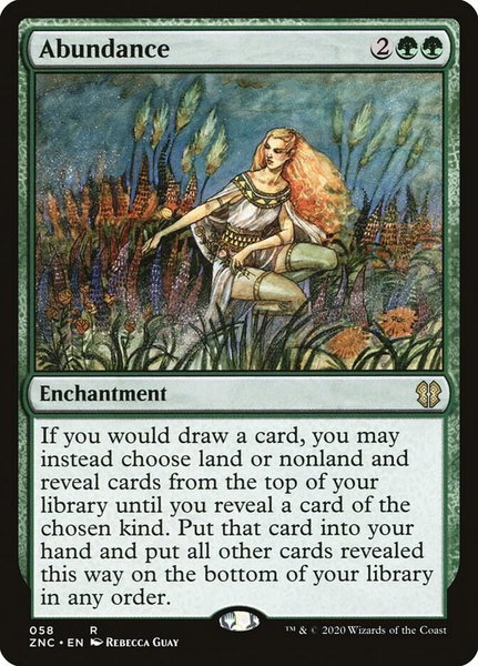 Abundance - Commander: Zendikar Rising Magic: The Gathering trading card
