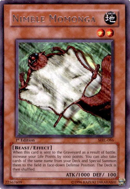 Nimble Momonga - Magic Ruler YuGiOh trading card