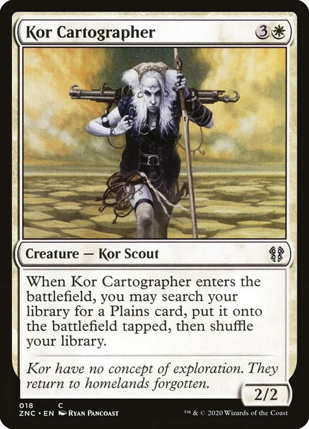 Kor Cartographer - Commander: Zendikar Rising Magic: The Gathering trading card
