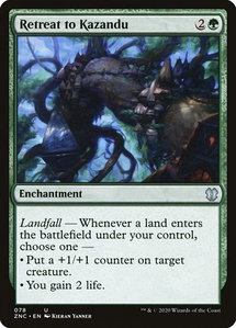 Retreat to Kazandu - Commander: Zendikar Rising (ZNC) #78 - Uncommon Magic: The Gathering Trading Card