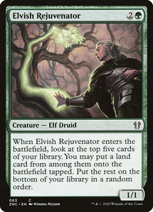 Elvish Rejuvenator - Commander: Zendikar Rising (ZNC) #63 - Common Magic: The Gathering Trading Card