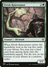 Elvish Rejuvenator - Commander: Zendikar Rising (ZNC) #63 - Common Magic: The Gathering Trading Card