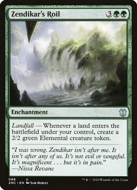 Zendikar's Roil - Commander: Zendikar Rising Magic: The Gathering trading card