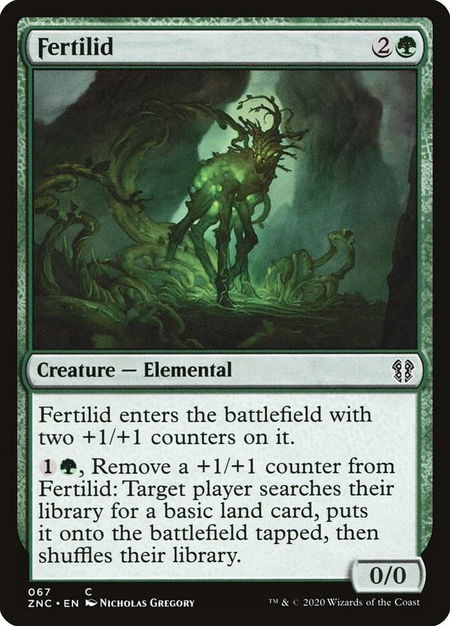 Fertilid trading card from Commander: Zendikar Rising Fertilid - Commander: Zendikar Rising Magic: The Gathering trading card