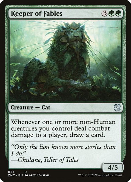 Keeper of Fables trading card from Commander: Zendikar Rising Keeper of Fables - Commander: Zendikar Rising Magic: The Gathering trading card