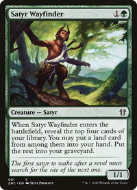 Satyr Wayfinder - Commander: Zendikar Rising (ZNC) #81 - Common Magic: The Gathering Trading Card