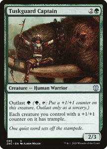 Tuskguard Captain - Commander: Zendikar Rising (ZNC) #85 - Uncommon Magic: The Gathering Trading Card