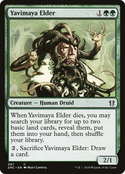 Yavimaya Elder - Commander: Zendikar Rising Magic: The Gathering trading card