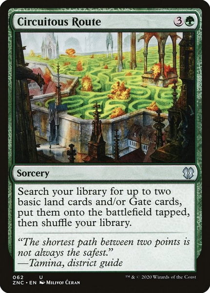 Circuitous Route - Commander: Zendikar Rising Magic: The Gathering trading card