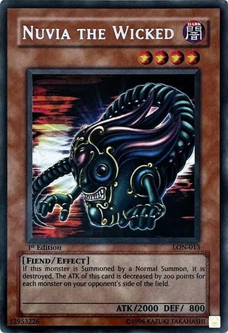 Nuvia the Wicked - Labyrinth of Nightmare YuGiOh trading card