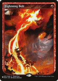 Lightning Bolt (PRM) - The List Reprints (LIST) #001/006 - Promo Magic: The Gathering Trading Card