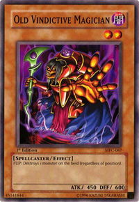 Old Vindictive Magician - Magician's Force (MFC) #MFC-067 - Common / Short Print YuGiOh Trading Card
