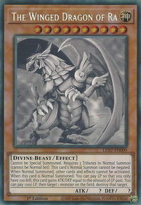 The Winged Dragon of Ra (Ghost Rare) - Legendary Duelists: Rage of Ra (LED7) #LED7-EN000 - Ghost Rare YuGiOh Trading Card