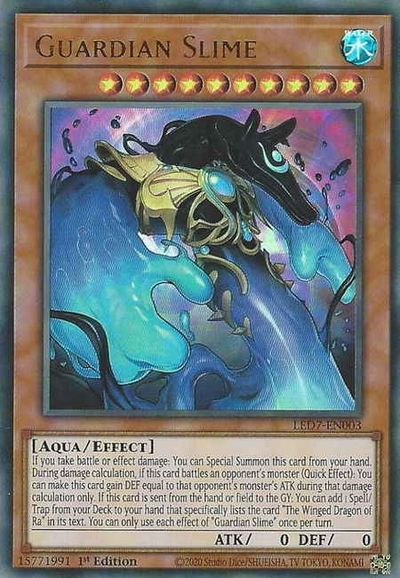 Guardian Slime - Legendary Duelists: Rage of Ra YuGiOh trading card