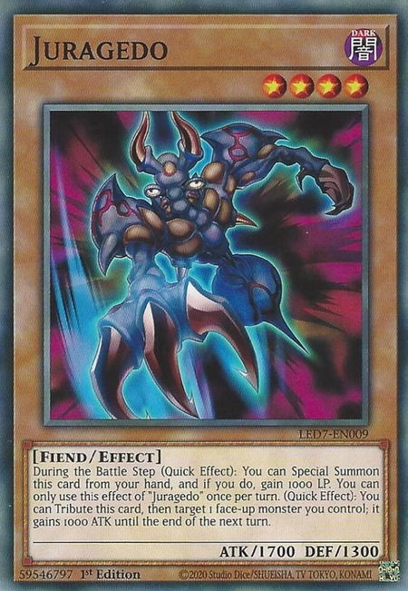 Juragedo - Legendary Duelists: Rage of Ra YuGiOh trading card