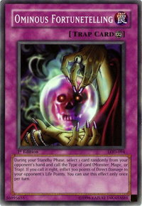 Ominous Fortunetelling - Legacy of Darkness (LOD) #LOD-094 - Common / Short Print YuGiOh Trading Card