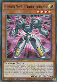 Meklord Army Deployer Obbligato - Legendary Duelists: Rage of Ra (LED7) #LED7-EN019 - Super Rare YuGiOh Trading Card