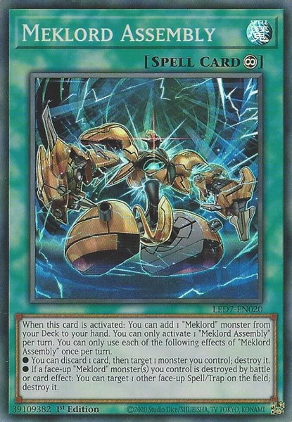 Meklord Assembly trading card from Legendary Duelists: Rage of Ra Meklord Assembly - Legendary Duelists: Rage of Ra YuGiOh trading card