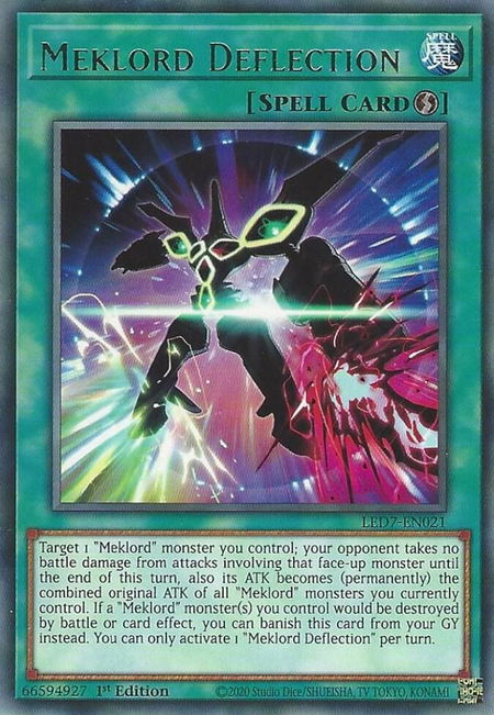 Meklord Deflection - Legendary Duelists: Rage of Ra YuGiOh trading card