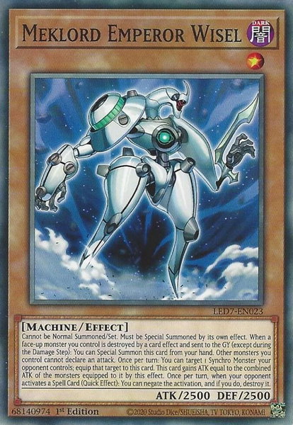 Meklord Emperor Wisel - Legendary Duelists: Rage of Ra YuGiOh trading card