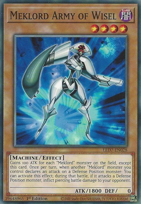 Meklord Army of Wisel - Legendary Duelists: Rage of Ra YuGiOh trading card